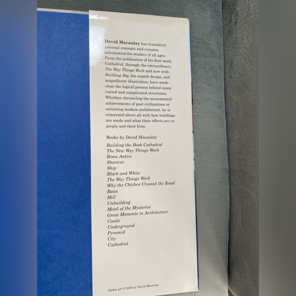 Autographaphed book “Building Big” by, David Macaulay companion to PBS series ￼ - Picture 8 of 16